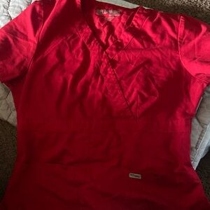 Grey's Anatomy Red Professional Scrub set